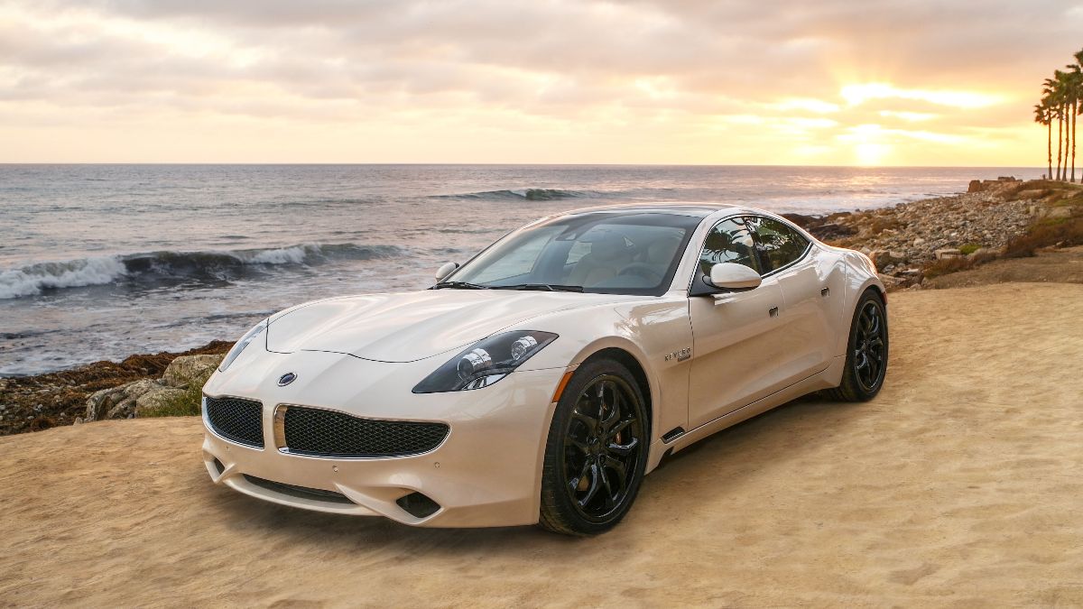 Chrome Fisker Karma